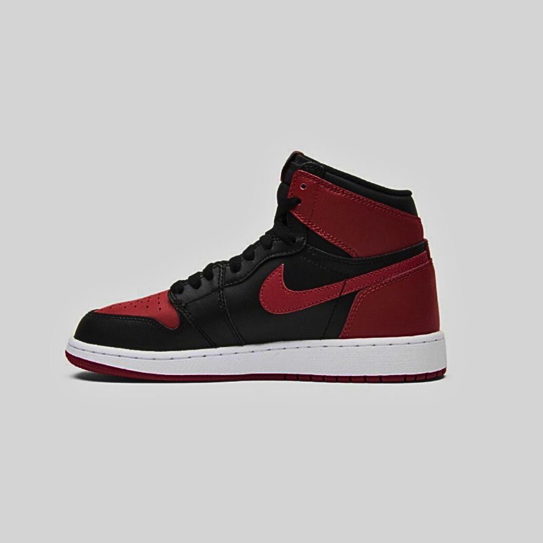 Black and red sneaker